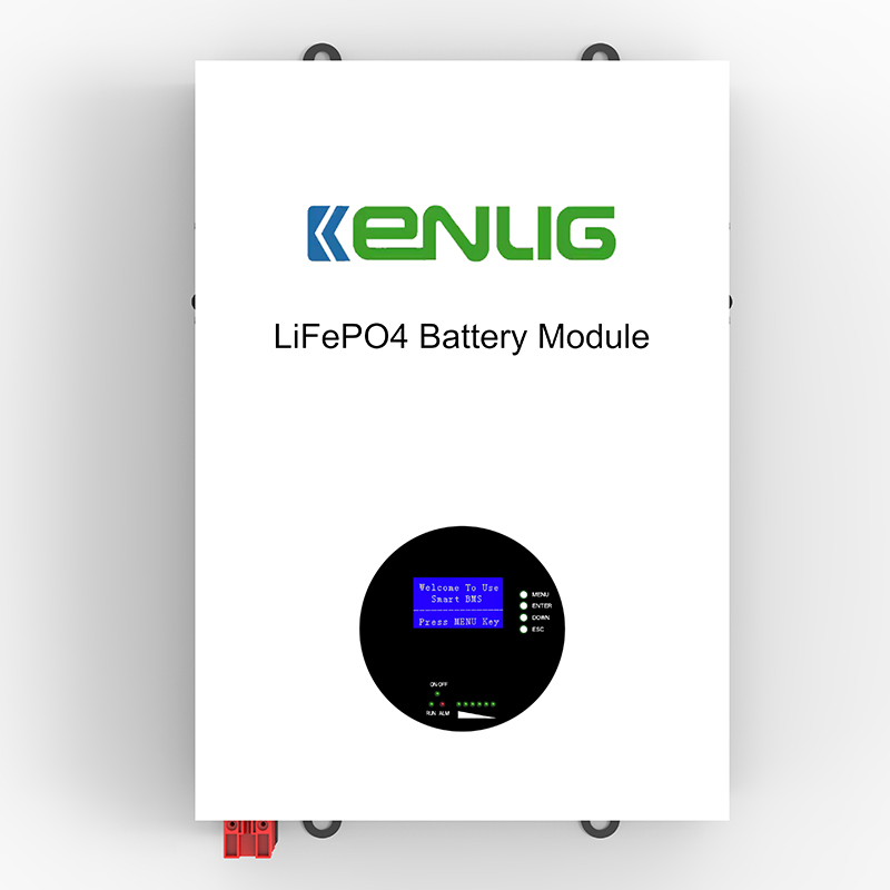 Kenlig LifePo4リチウムバッテリー6000サイクルBMSシステムウォールマウントバッテリーLCDディスプレイ48V/51.2V 100AH 150AH 200AHパワーウォール